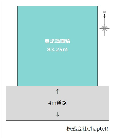 台東区清川２丁目の売地の土地図