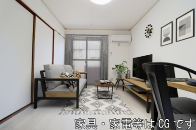 【居間・リビング】 | メゾンフェール | ※同物件・反転タイプの写真です。