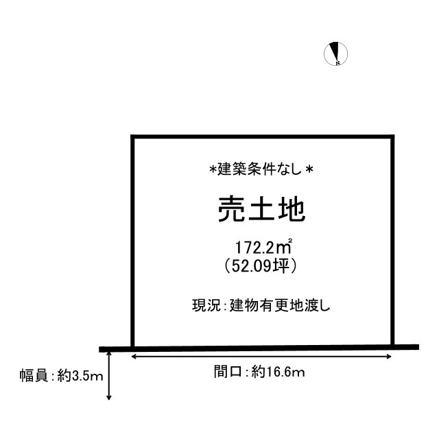 鳥取市気高町上光土地の土地図