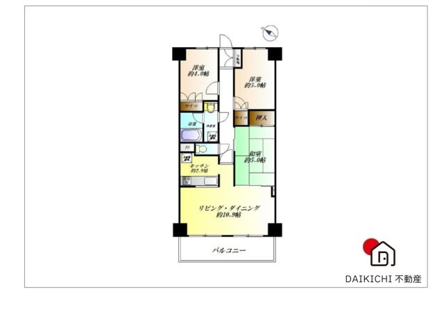【間取り】 | 鴻巣市前砂　サンクレイドル吹上　中古マンション