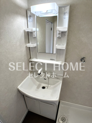 【独立洗面台】 | 大和ハイツA棟 | 独立洗面台で身支度をすべて済ませてしまいましょう