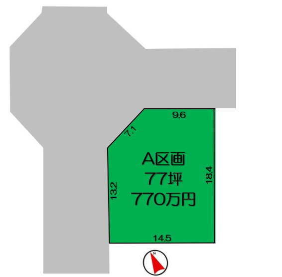 【土地図】 | 太田市新田上田中町　売土地