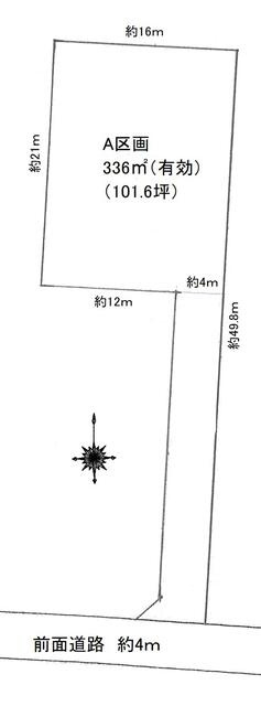 ひたちなか市道メキの売地の土地図|地形図等