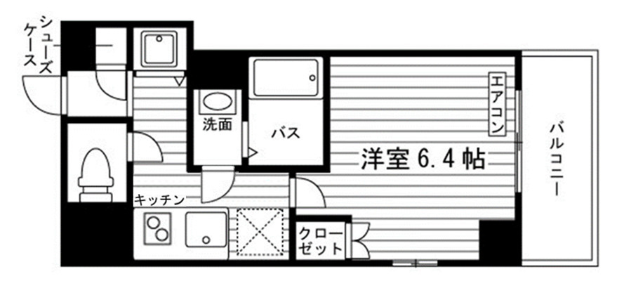 ビッグバン京都西陣の間取り|Aタイプ