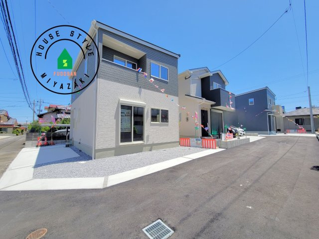 第14中西町モデル（1号棟）の前面道路含む現地写真|見学の時間などお気軽にお問い合わせ下さい。