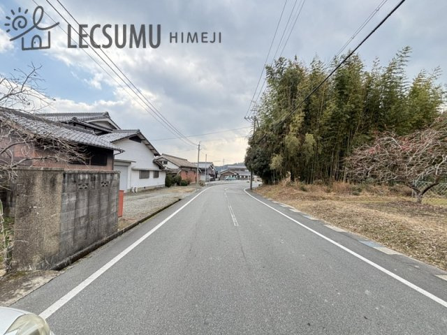 姫路市打越/売土地の前面道路含む現地写真