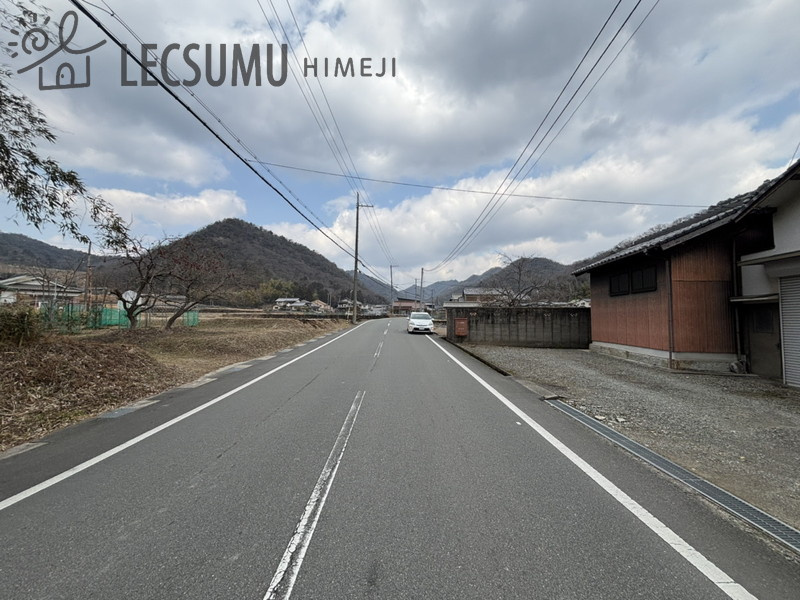 姫路市打越/売土地の前面道路含む現地写真