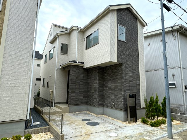 市川市中国分２丁目新築戸建の外観|1号棟外観・完成済み内覧可能です