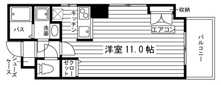 フローレ御所東の間取り|代表的な間取です