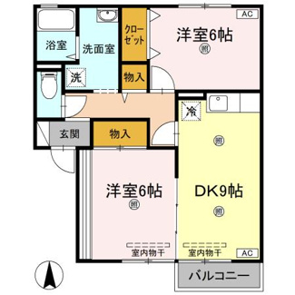 【間取り】 | サンライズ２１ｔｈ　A棟