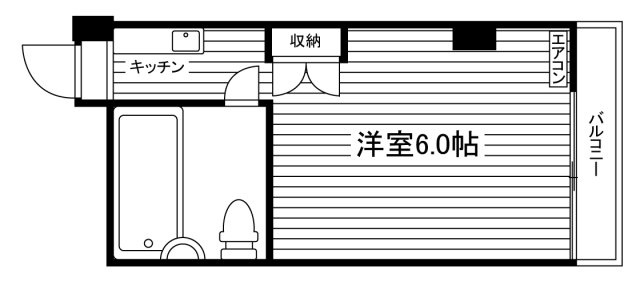 スカイセブン田中の間取り|Aタイプ