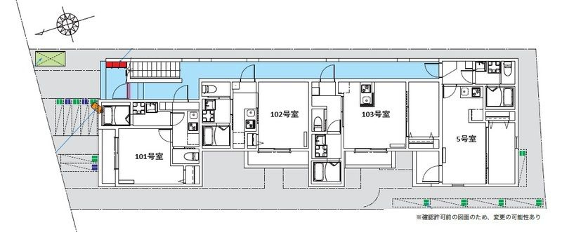 The Grace 千葉(ザ・グレースチバ)の区画図