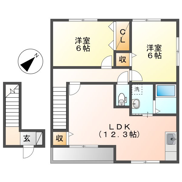 ヴィラ鴻の間取り