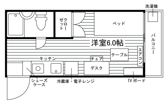 MAISON酒井の間取り|代表的な間取です