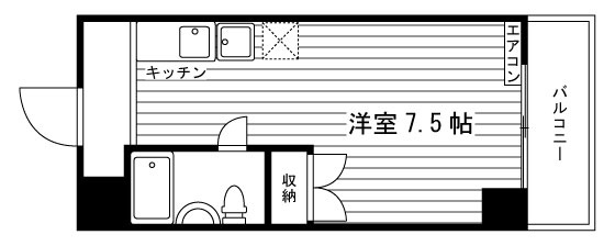 サンパティック二条の間取り|代表的な間取りです。