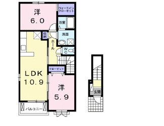 【間取り】 | エクセレント真鍋 | 間取図