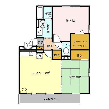 シーガルパーク弐番館の間取り