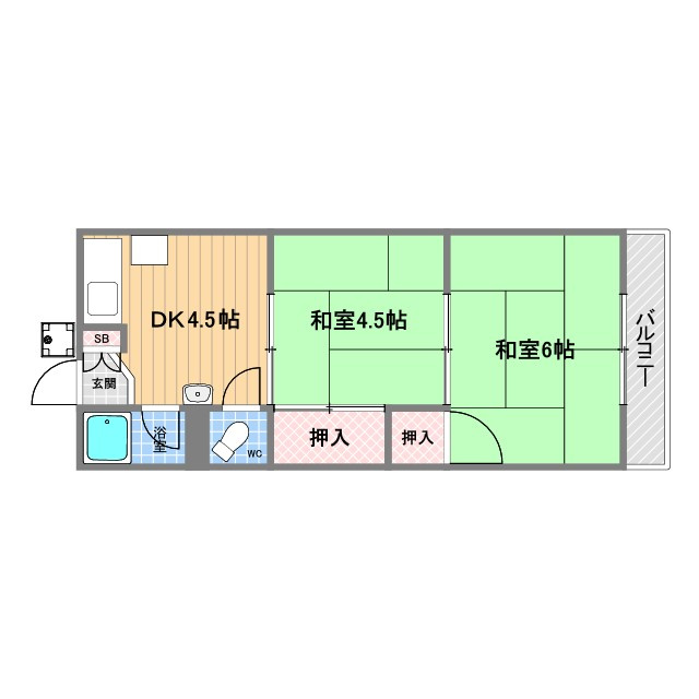 三宝マンションの間取り