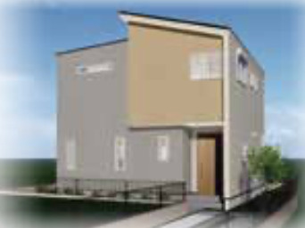 HP名古屋市名東区梅森坂西全2棟＜新築一戸建て仲介手数料無料＞の外観パース|外観パースです