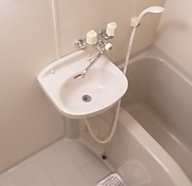 神戸市須磨区桜木町２丁目の賃貸マンションの洗面所|洗面台