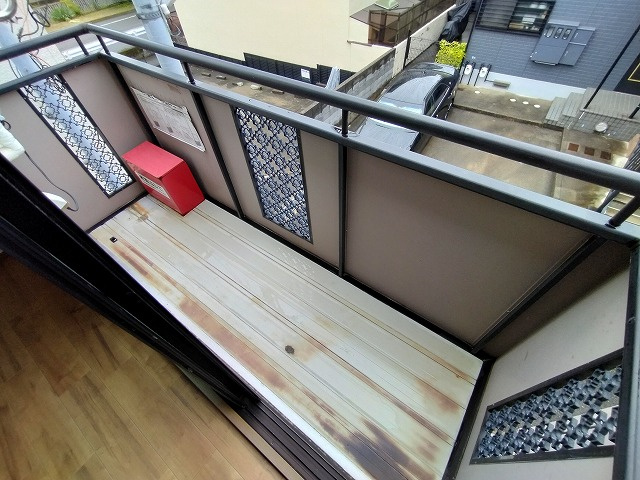 神戸市兵庫区楠谷町のアパートのバルコニー|バルコニー
