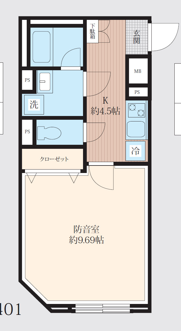 「防音マンション」サウンドフリー蒲田駅前の間取り