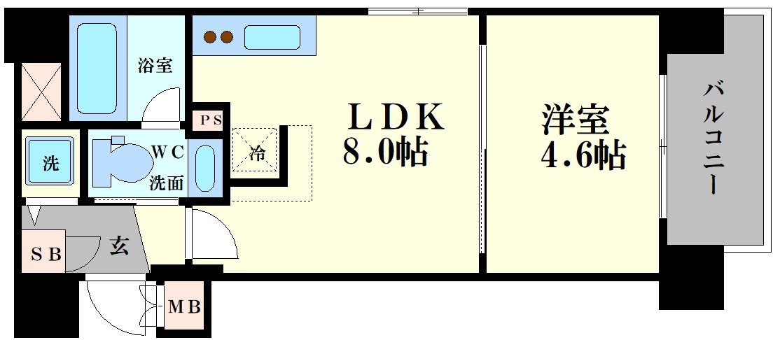 SK FUKUSHIMA GARDEN SUITEの間取り