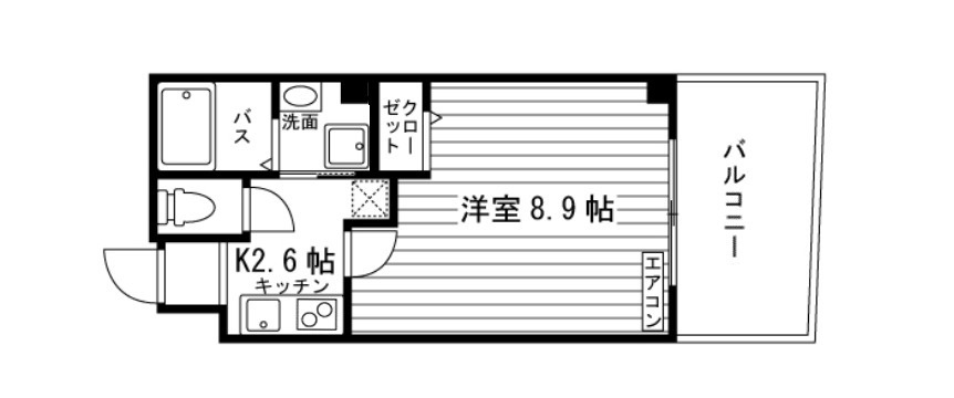MESA VERDE西陣Ⅱの間取り|代表的な間取りです。