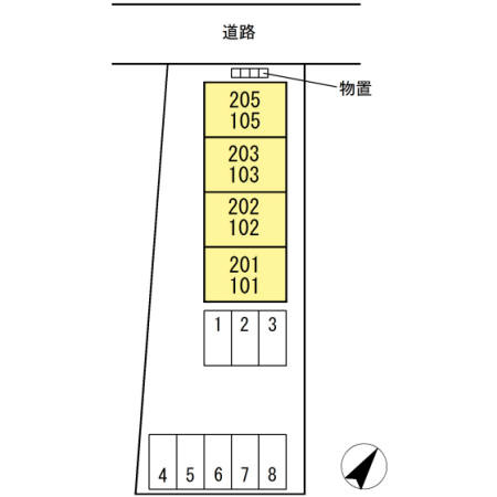 Ｄ－ｒｏｏｍ清水の区画図