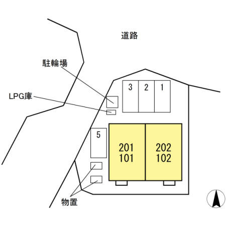 桜台ヒルズの区画図