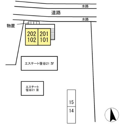 【区画図】 | エステート笹谷Ｃ