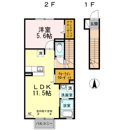 ボヌール Ａの間取り