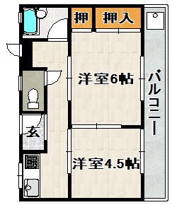吉田マンションの間取り