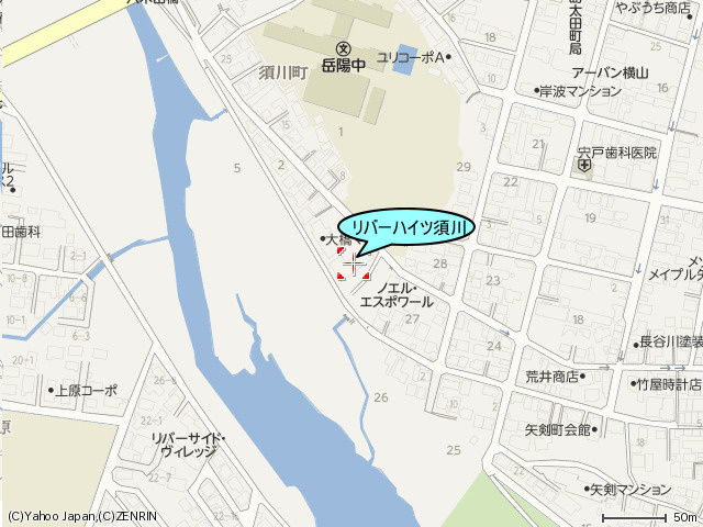 リバーハイツ須川（南向き）