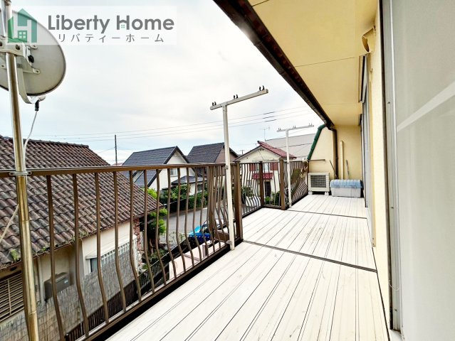 土浦市中村南6丁目　中古戸建のバルコニー