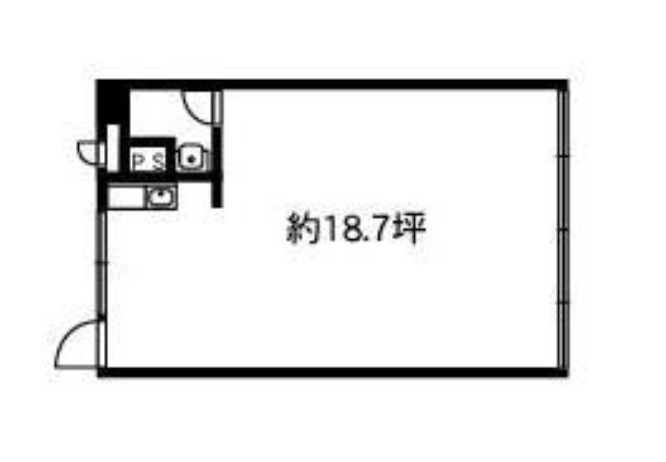 近江八幡市安土町下豊浦の店舗事務所の間取り