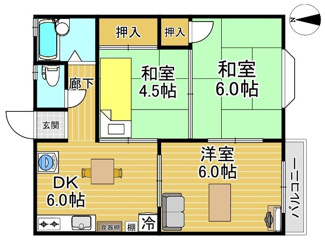 【間取り】 | アーバンたわらⅡ