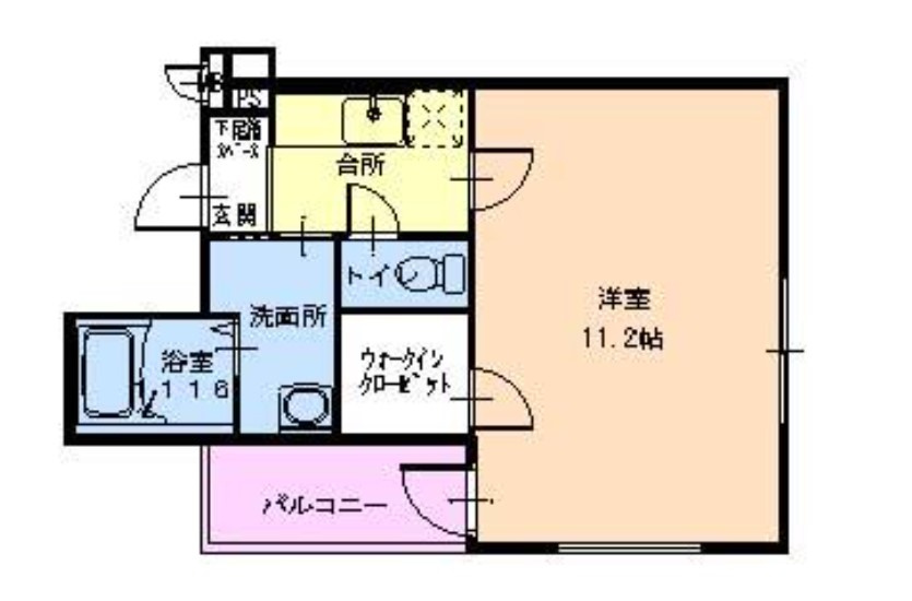 フジパレス深江橋Ⅱ番館の間取り