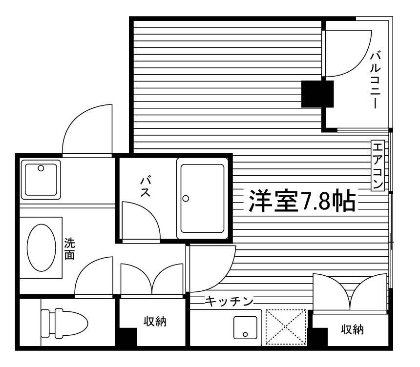 ベルハイツ御池の間取り|代表的な間取りです
