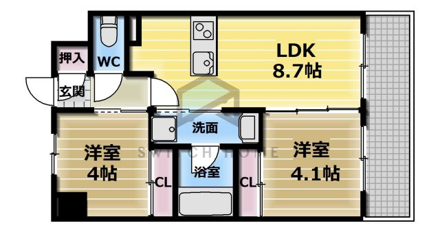 【間取り】 | パラゴン勝山通り