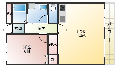 【間取り】 | グランパティオ軽里