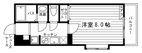 シャトレプレシャス御所西の間取り|代表的な間取りです