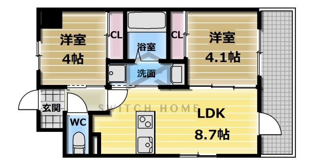 【間取り】 | パラゴン勝山通り