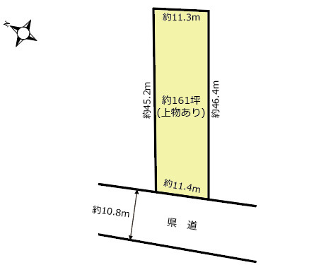 『鴻巣駅』東口17分。約161坪の住宅・店舗・アパート用地の土地図
