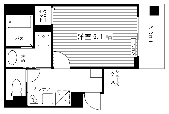 リヴェ京都御所西の間取り|代表的な間取りです