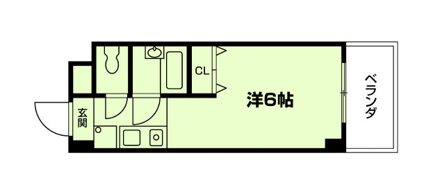 奥田河原町ビルの間取り|代表的な間取りです。