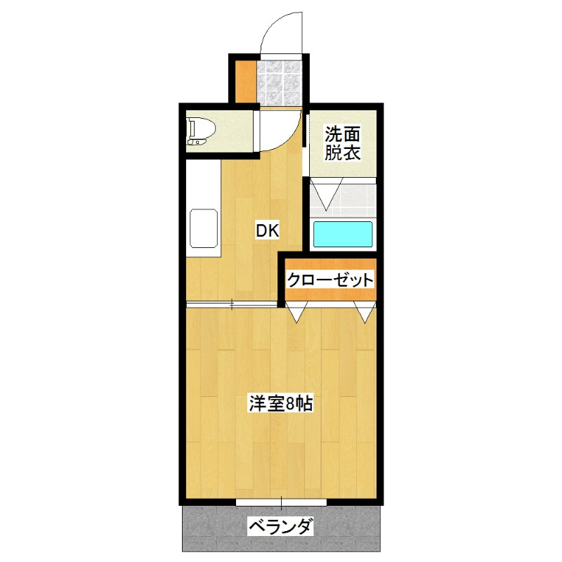 マリべール日向の間取り