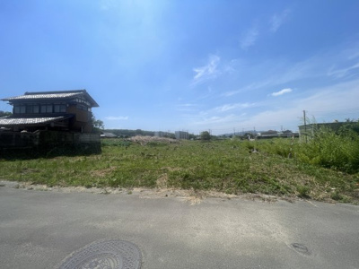 【前面道路含む現地写真】 | 桜川市青柳4137坪売地