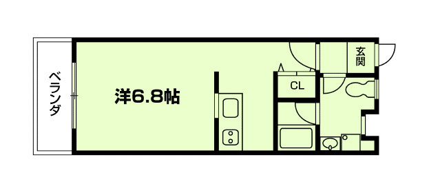 恵比須荘の間取り|代表的な間取りです。