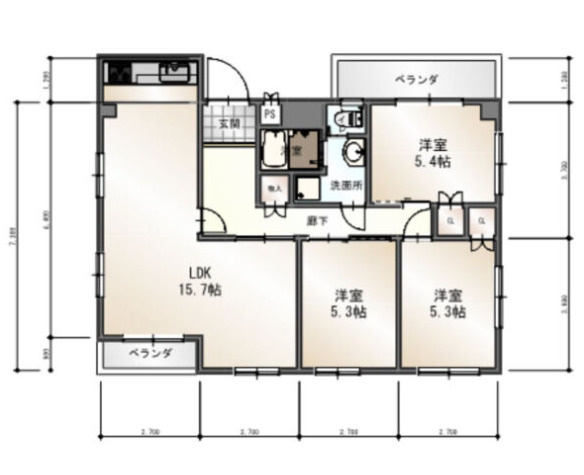 【間取り】 | ウエスト浜寺元町